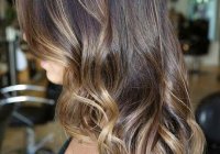 coffee brown with ombre highlights
